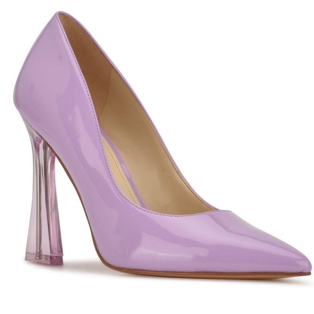 Nine West 💜 Purple Trendz Tapered Heel Pointy Toe Dress Pump Sz 8